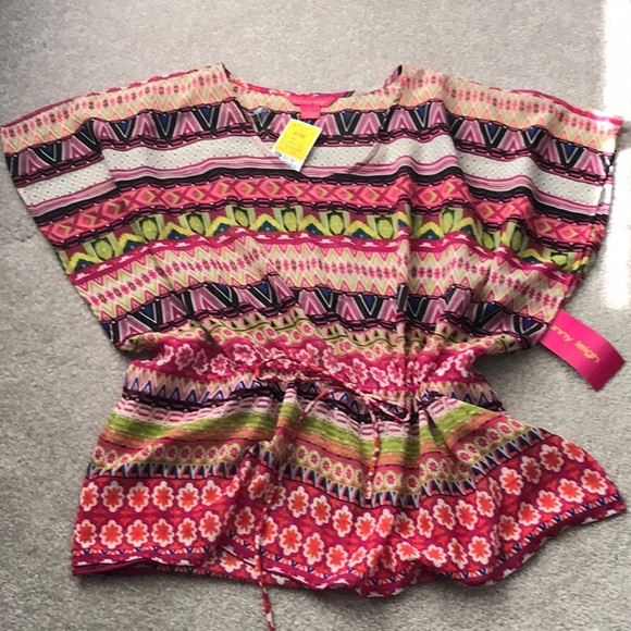 Sunny Leigh Tops - Vibrant drawstring waist top